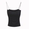 Backless Pleated Padded Camisole Free Size 40kg-55kg