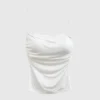 Backless Pleated Padded Camisole Free Size 40kg-55kg