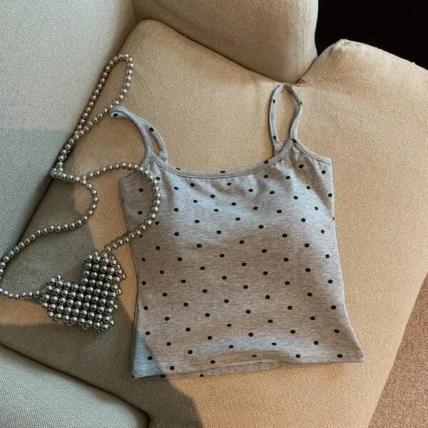 Women Polka Dot Backless Camisole Free Size 40kg-55kg