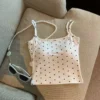 Women Polka Dot Backless Camisole Free Size 40kg-55kg