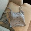 Women Polka Dot Backless Camisole Free Size 40kg-55kg