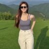 Women Cross Strap Backless Camisole Free Size 40kg-55kg
