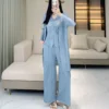 sg-11134201-82582-mra3162xzmyq65.webp Pleated Three Piece Suit Set Free Size Top 40kg-65kg Bottom 40kg-65kg