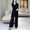 sg-11134201-82597-mra315g2rzsy3e.webp Pleated Three Piece Suit Set Free Size Top 40kg-65kg Bottom 40kg-65kg
