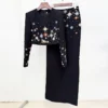 sg-11134201-825b6-mqm7av2kc83xaa.webp Beaded Crop Top And Skirt Set Free Size Top 40kg-55kg Bottom 40kg-55kg