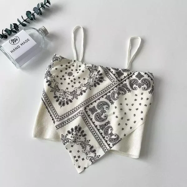 Women Paisley Print Tube Top Free Size 40kg-60kg