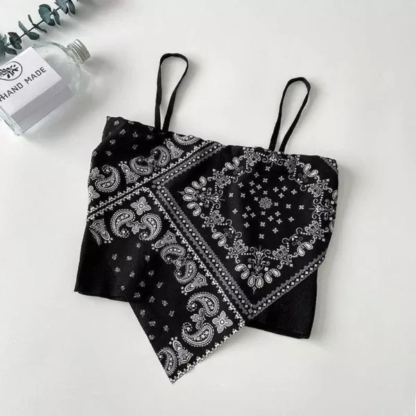Women Paisley Print Tube Top Free Size 40kg-60kg