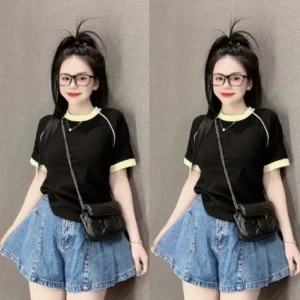 Women Slim Cotton Babytee M1166 Free Size 40kg-55kg