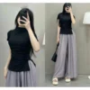 Women High Collar T Shirt M1568 Free Size 40kg-55kg