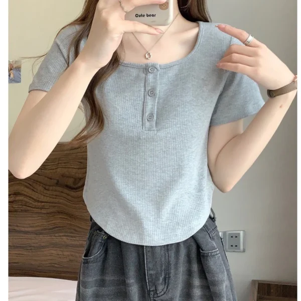 vn-11134207-7r98o-lu8rfd7jnw295e.webp Women Short Sleeve T Shirt M1841 Free Size 40kg-60kg