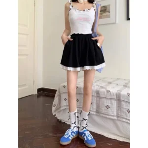 vn-11134207-7r98o-lv5skoz5xmze47.webp Korean Lace Trim Shorts M109 Free Size 40kg-60kg